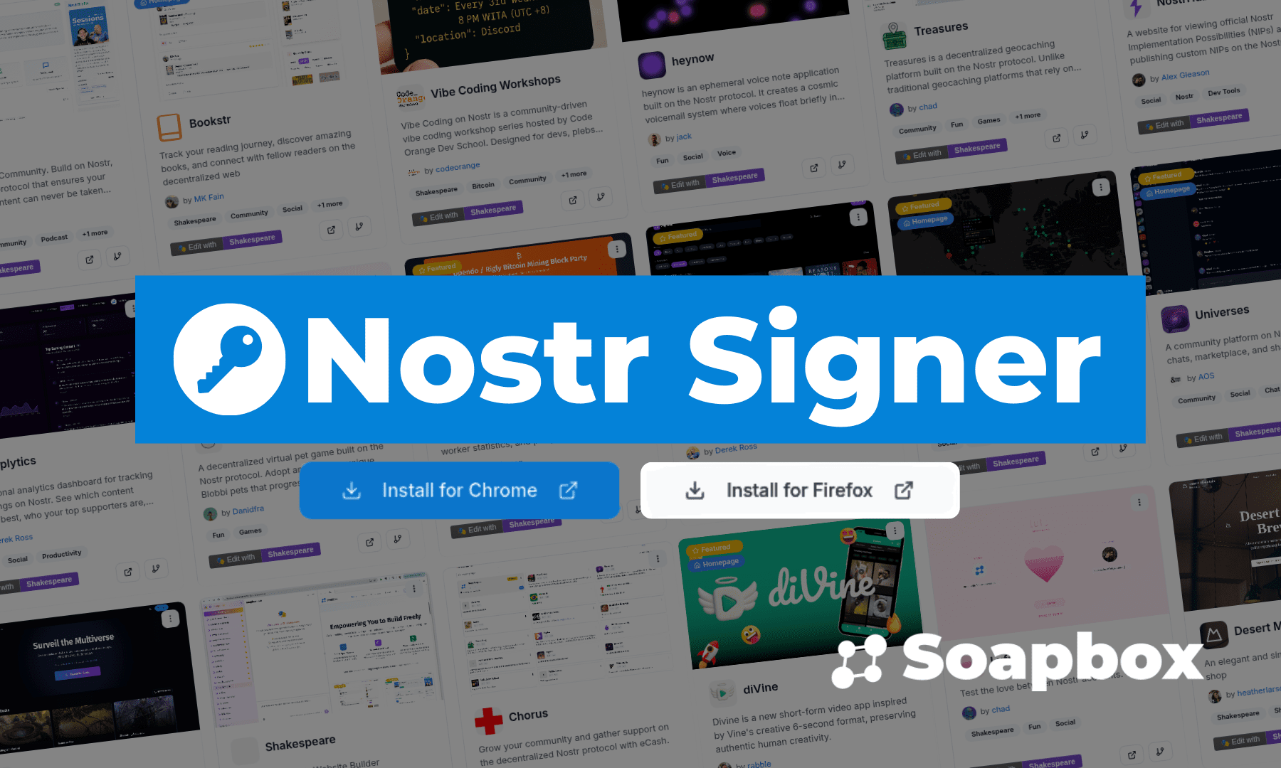 Announcing Soapbox Signer: A NIP-07 Browser Extension for Nostr