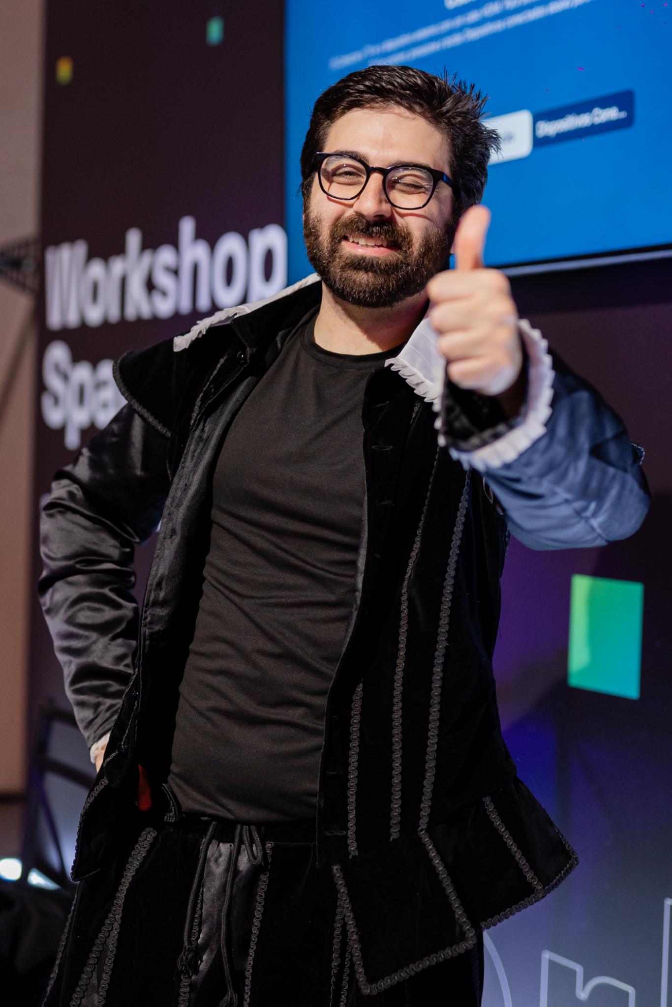 Alex Gleason teaching Shakespeare at SatsConf Brazil, November 2025